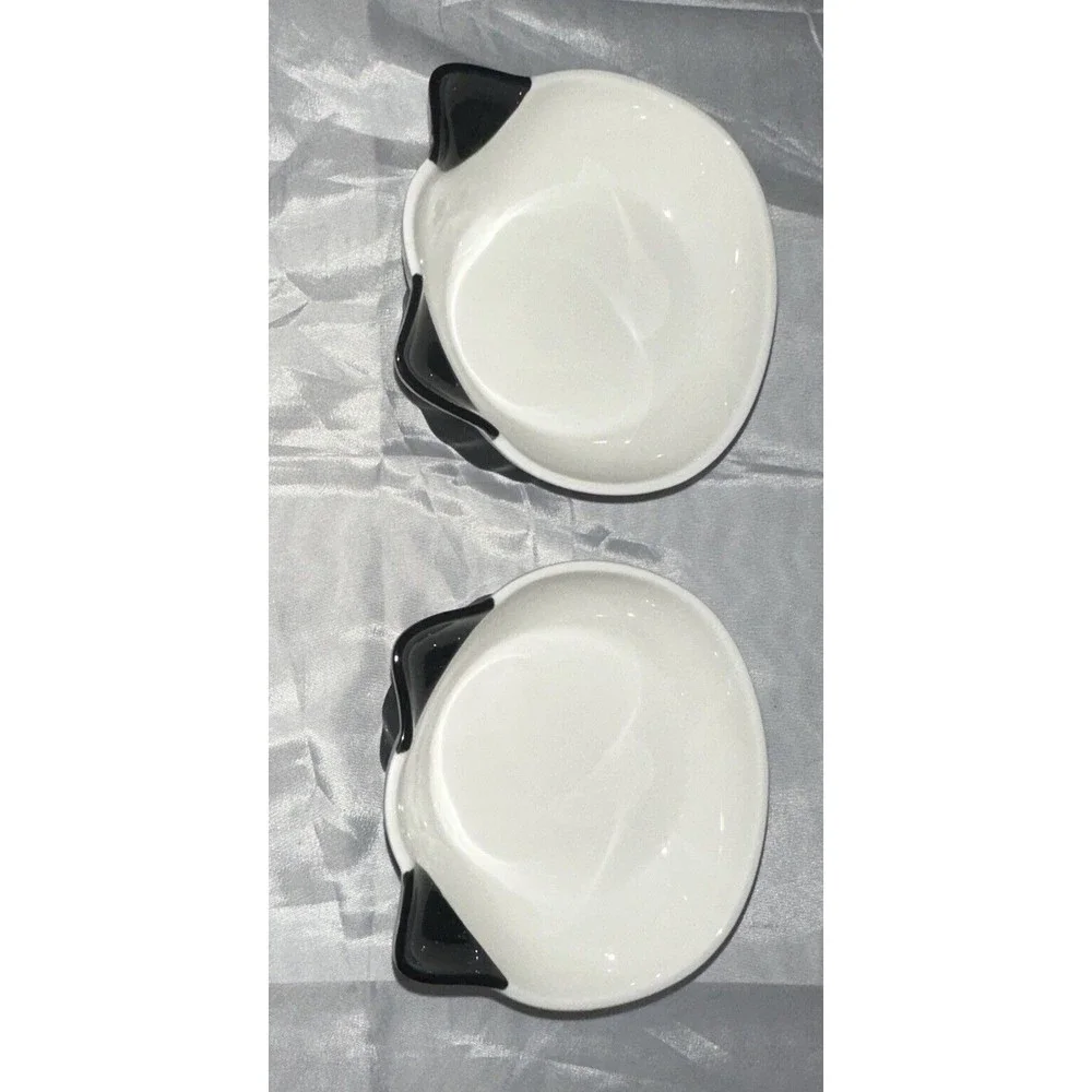 Porcelain Cat Food Bowls Feeding Skid Water Bowls High Snack Bowl Tilted Raised